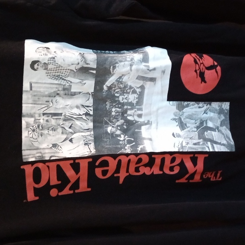 Chemistry brand men's black size large long sleeve shirt... The karate kid
